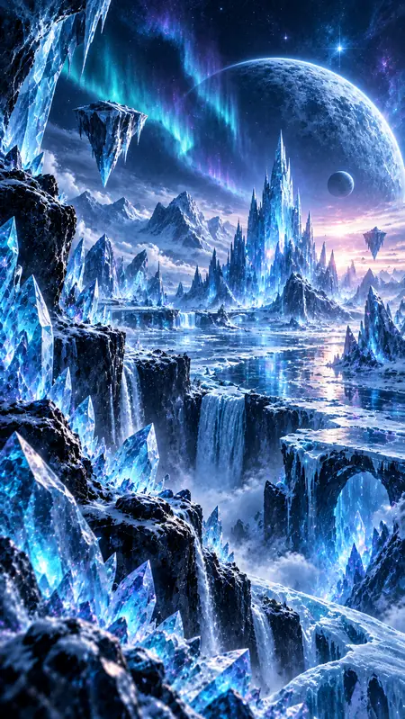 Frozen Crystal world backdrop